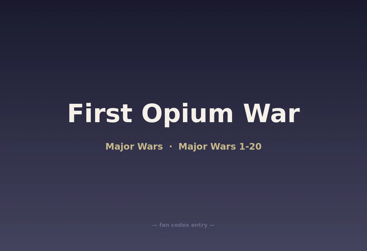 First Opium War