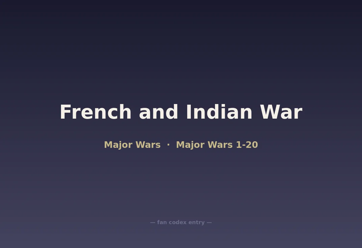 French and Indian War