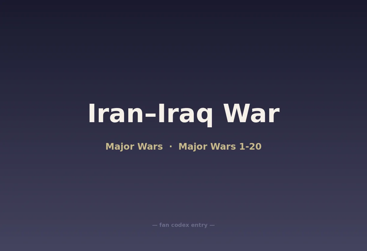 Iran–Iraq War