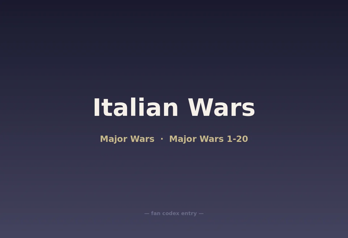 Italian Wars